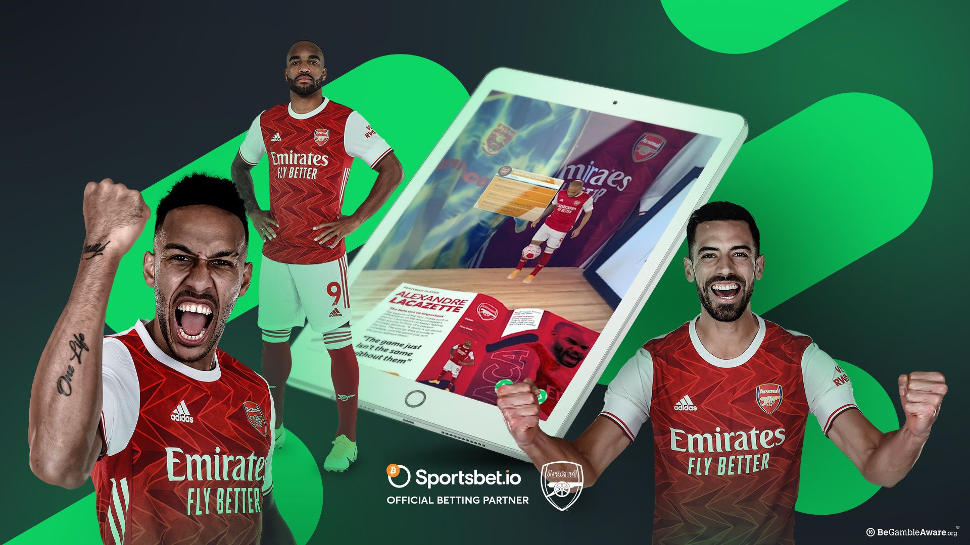 Sportsbet.io and Arsenal FC launch new augmented reality matchday programme