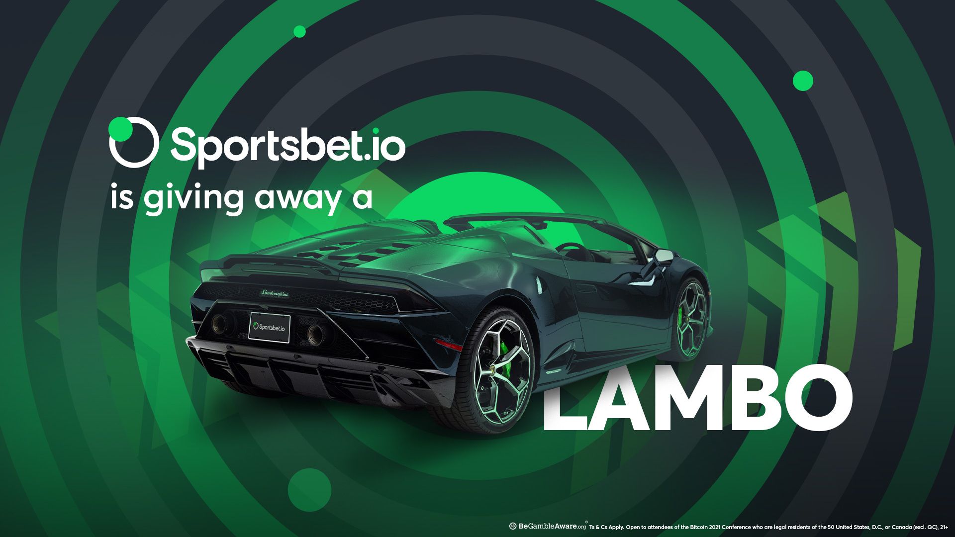 Sportsbet.io is giving away a Lamborghini at Bitcoin 2021